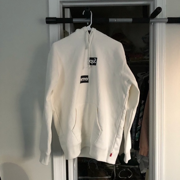 Supreme Sweaters Cdg Split Box Logo Hoodie Poshmark